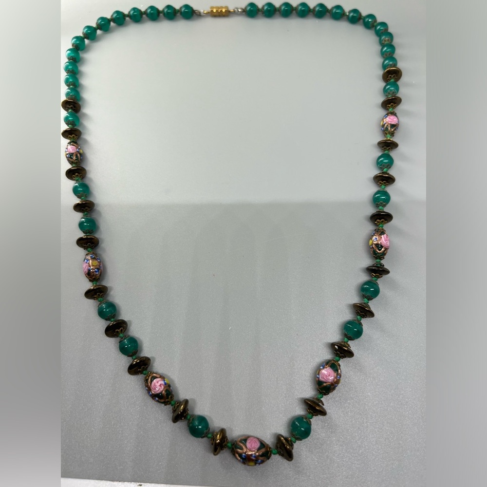 Bead Necklace with Wedding Cake Beads